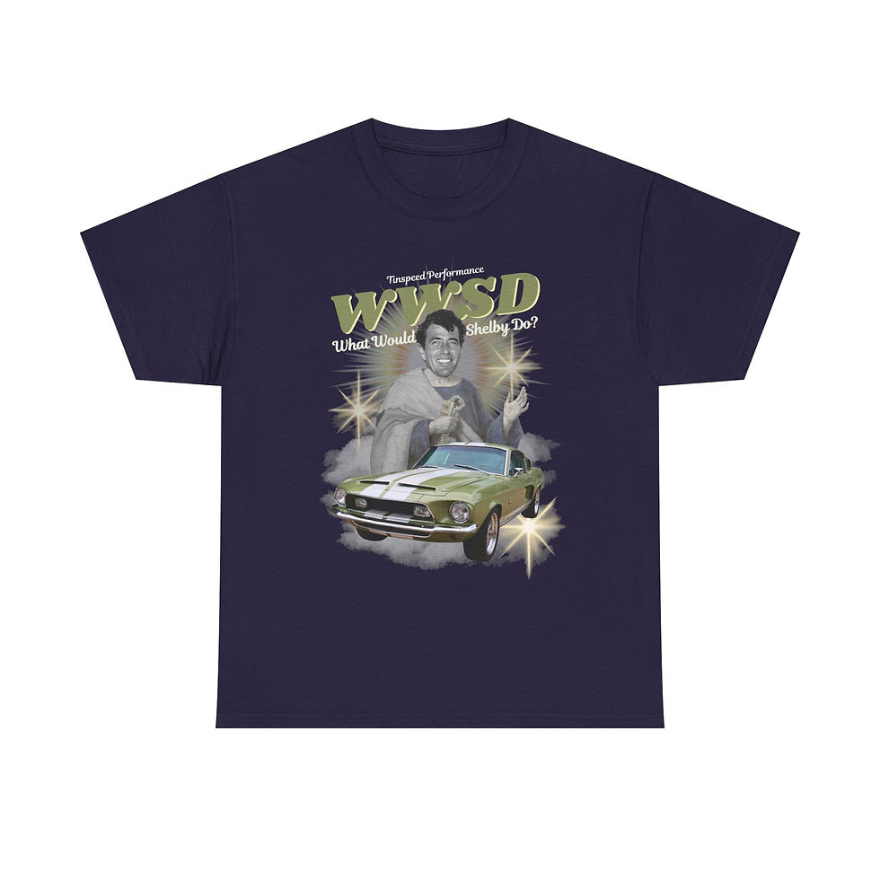 Thumbnail: WWSD Project Tee — "What Would Carroll Shelby Do?" Graphic T-Shirt
