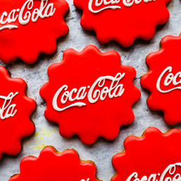 Coca-Cola bottle lid hand iced biscuits