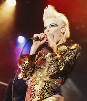 Singer on Stage