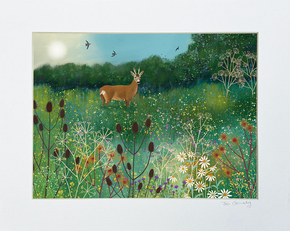 In September Meadow-10 x 8 inch mounted print