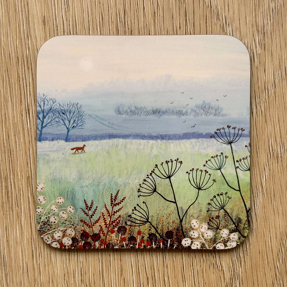 Thumbnail: Four Seasons Fox set of four coasters
