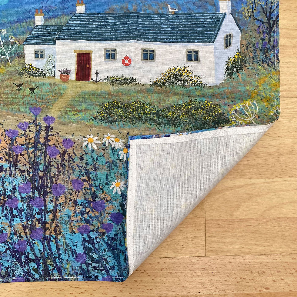 Thumbnail: A Place by the Sea tea towel