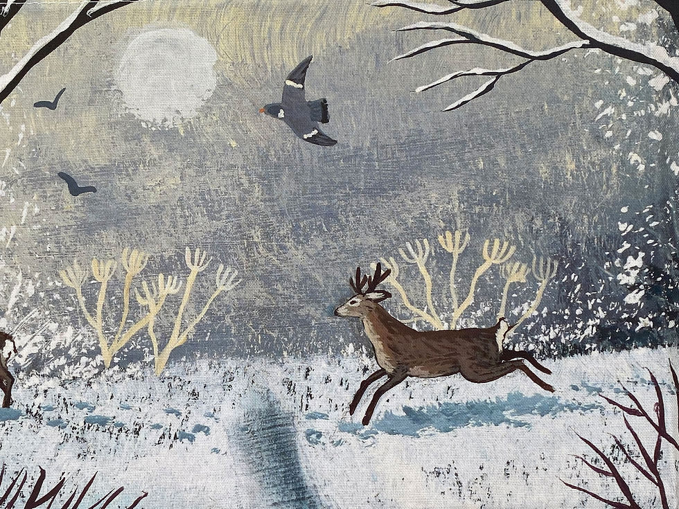 Thumbnail: Through the Silence of Snow tea towel