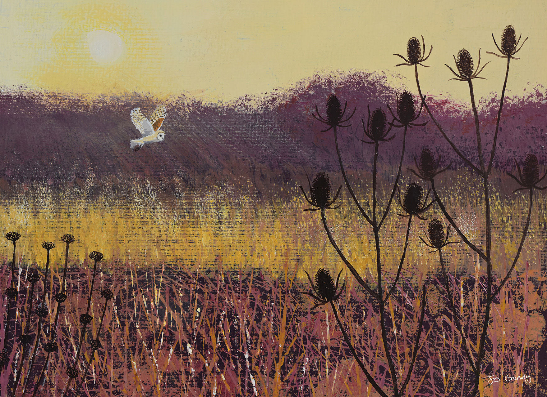 22 x 16 inch canvas print of Evening Flight