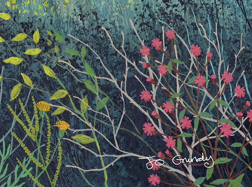 Thumbnail: 40 x 20 inch canvas print of Down Summer Lane