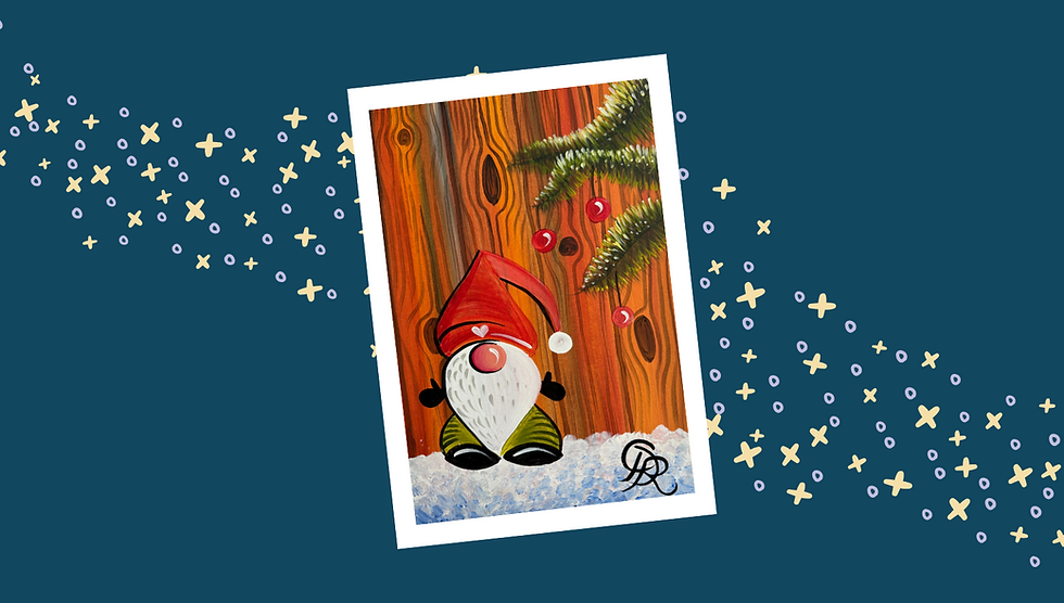 Founders & Co Grown Up Paint Along - Christmas Gonk