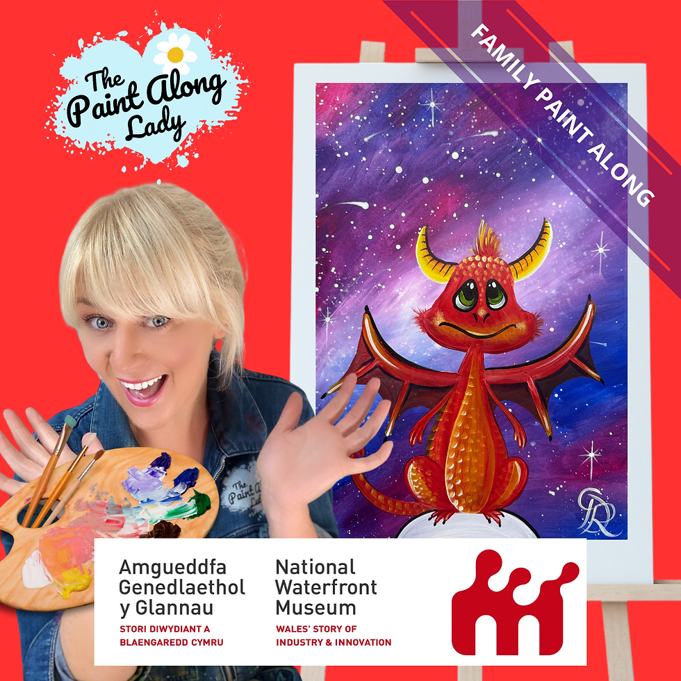 Family Paint Along at The National Waterfront Museum - St Davids Day Dragon