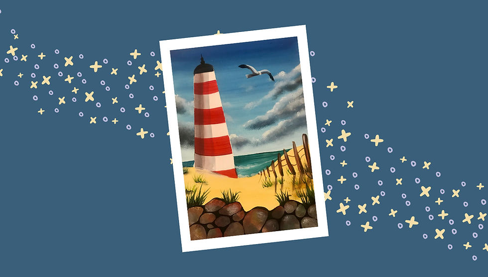 Grown Up Paint Along at The National Waterfront Museum - Lighthouse