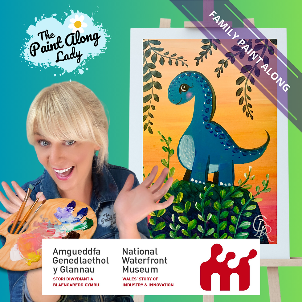 Family Paint Along at The National Waterfront Museum - Dino