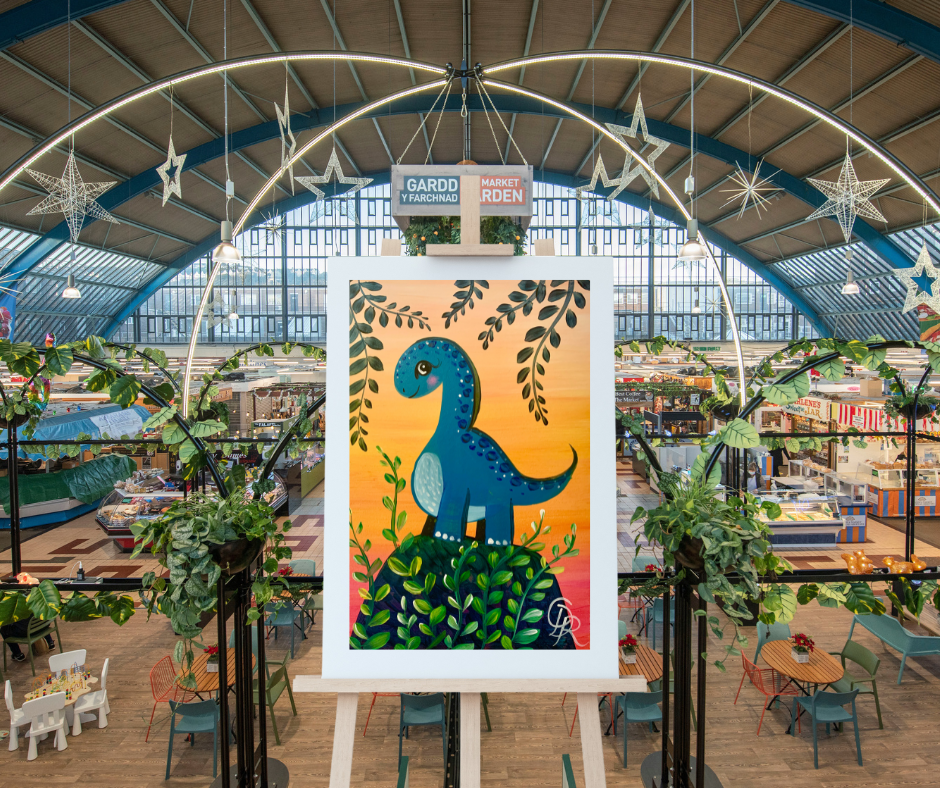 Swansea Market Family Paint Along - The Dino