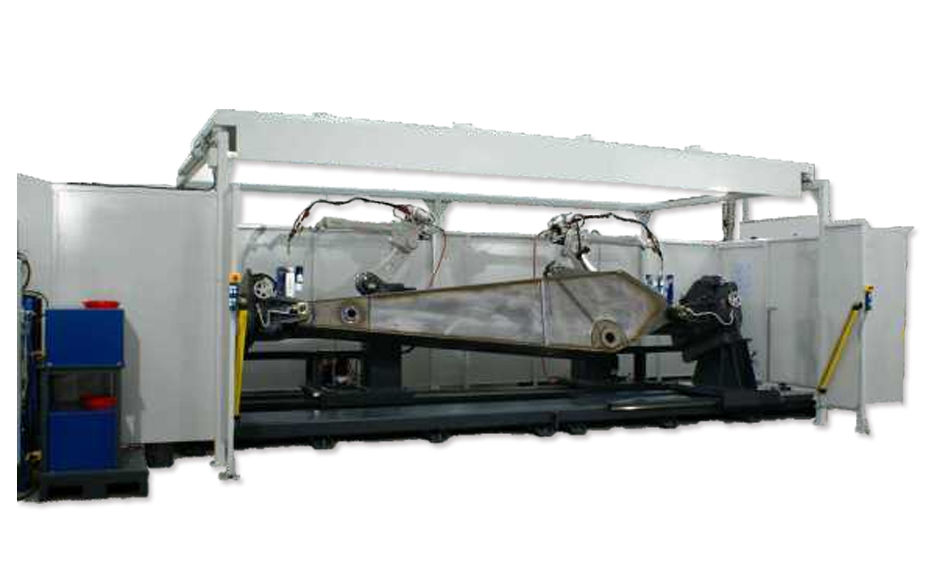 RAIL WITH 2 AREAS OF WORK