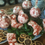 Thumbnail: Vintage Cinnabar Toile Christmas Ornaments