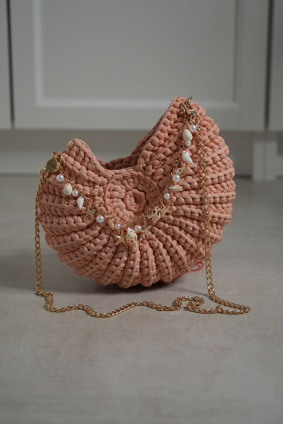 NÁIA CENTO Nude color with gold details Hallestam Design