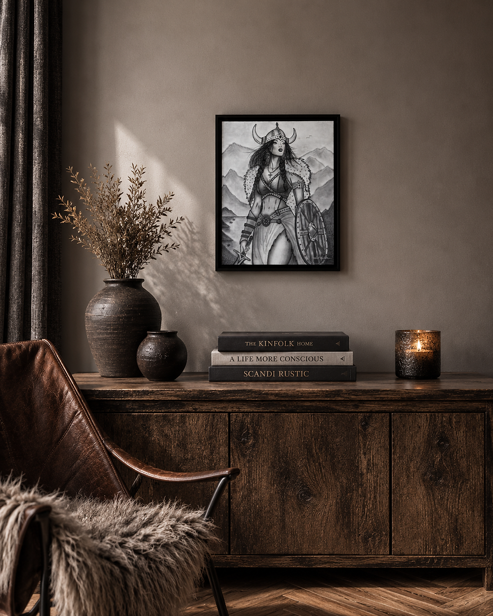 The Shield by Jennie Hallestam displayed in a contemporary interior.
