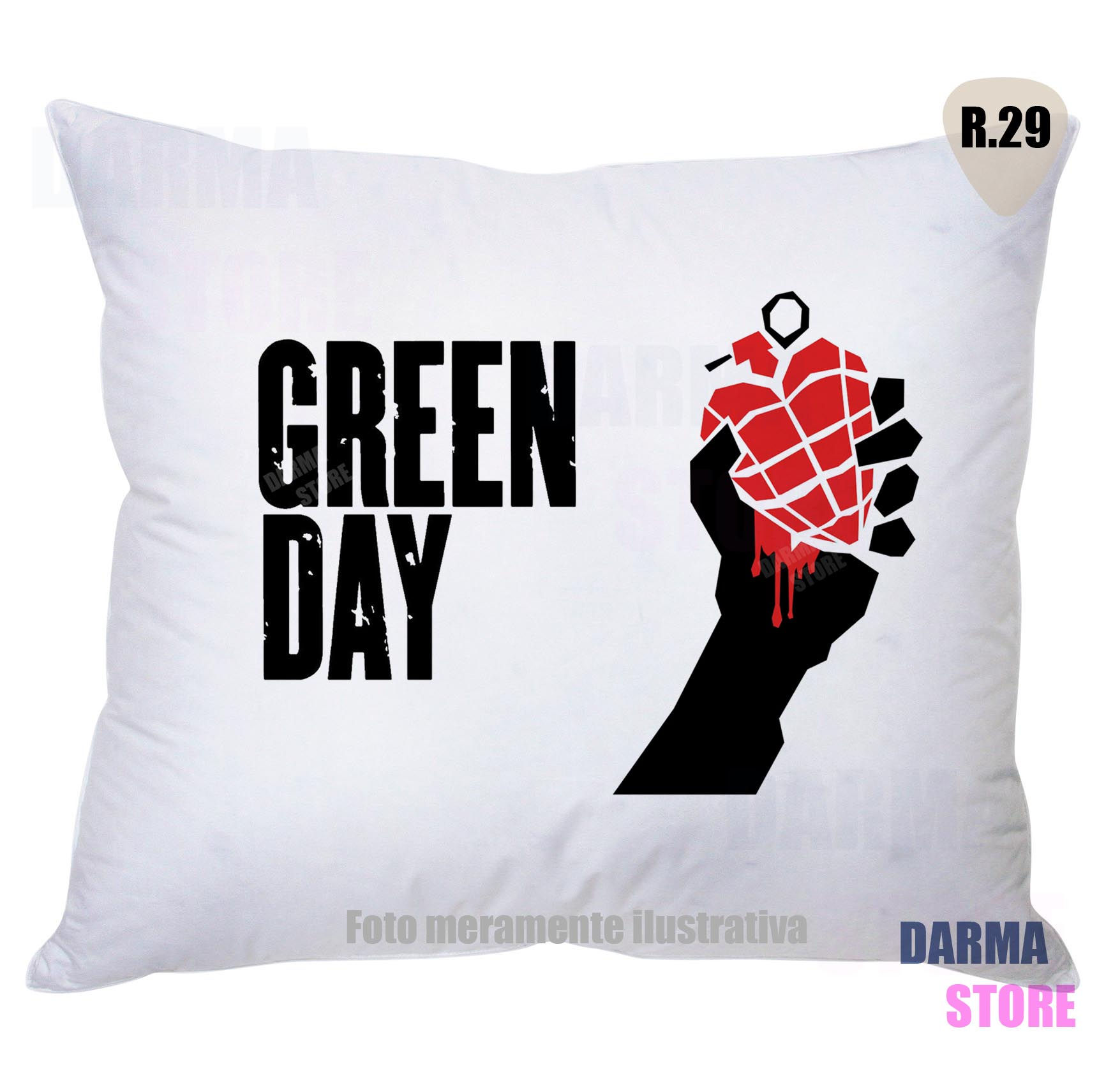Almofada Rock - Green Day