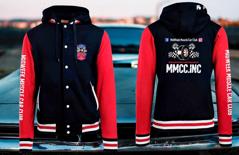 Thumbnail: Vintage Midweek Muscle Car Club Baseball Jacket