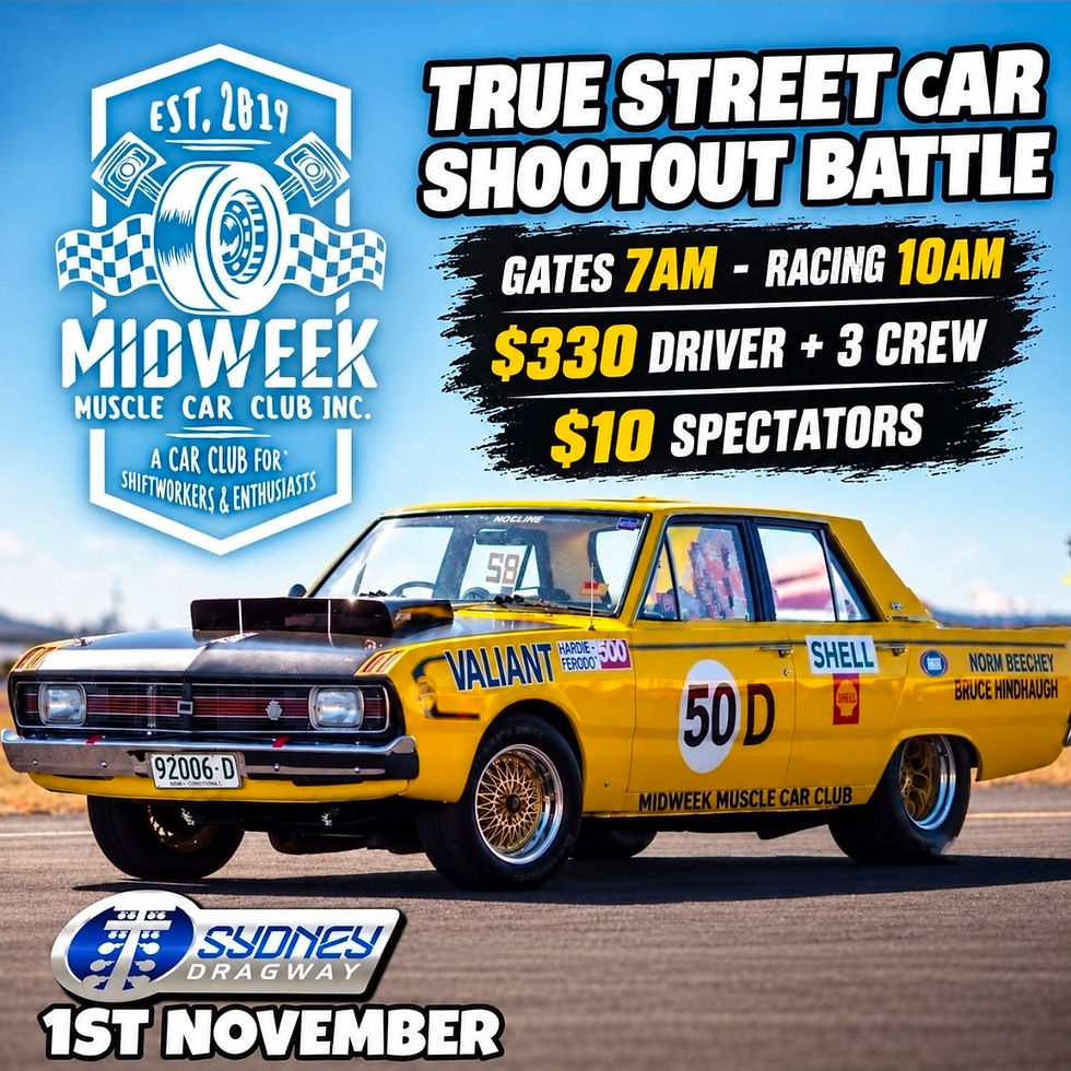 True Street Car Shootout Battle Drag Day, 1st Nov 2026