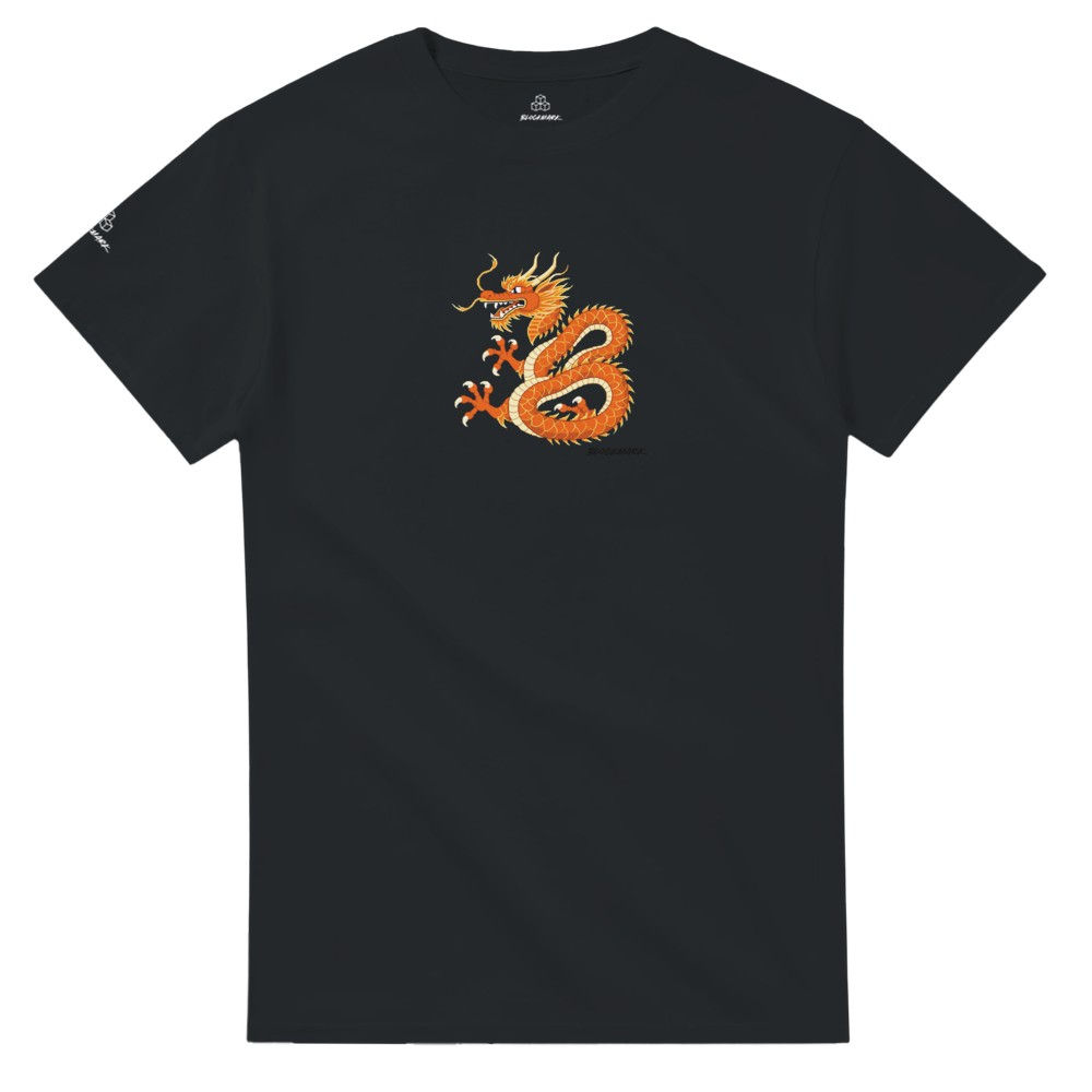 BLOCKMARK PIXEL DRAGON Adult Heavyweight Unisex Crewneck T-shirt | Design 072