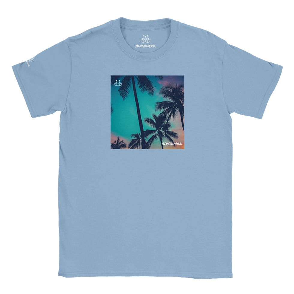 Thumbnail: Blockmark Kids Palms Crewneck T-shirt | Design 23
