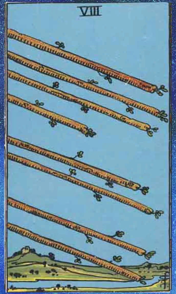 Eight of wands