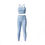 Miniatura: Set de top y leggings con pretina de compresión celeste