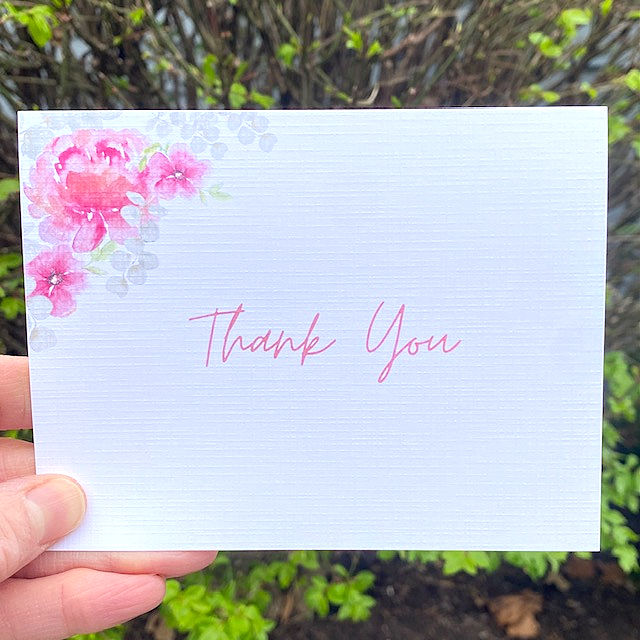 Thank You Peony Card Set NS0088