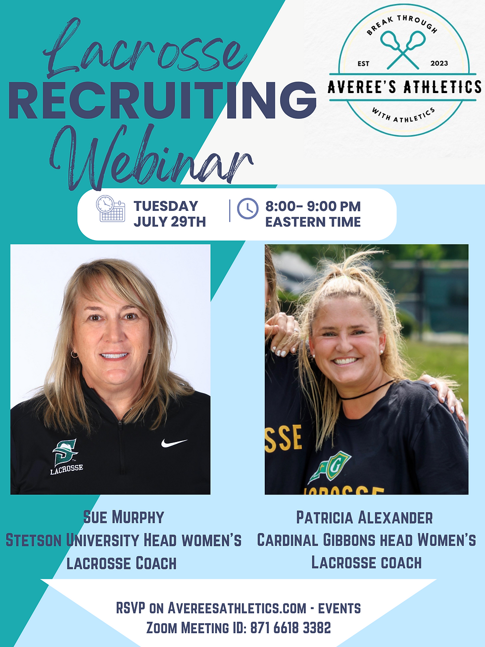 Lacrosse Recruiting Webinar with Sue Murphy and Patricia Alexander
