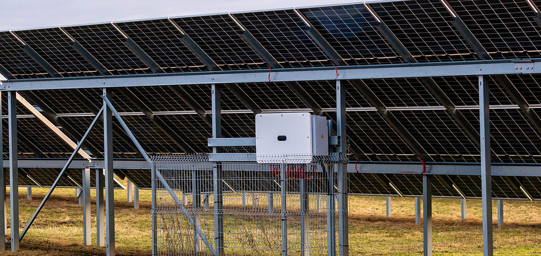 solar-panel-installation-with-electrical-box-overcast-sky