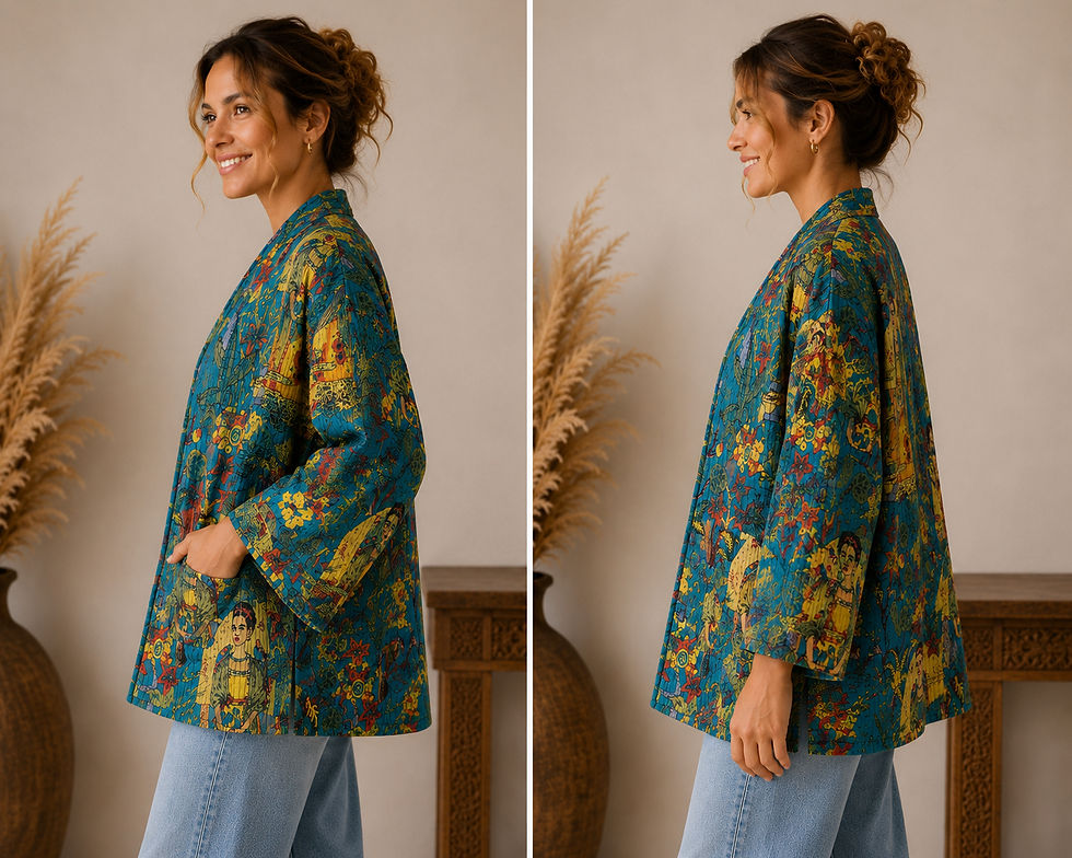 Thumbnail: Frida Kahlo Reversible Cotton Jacket