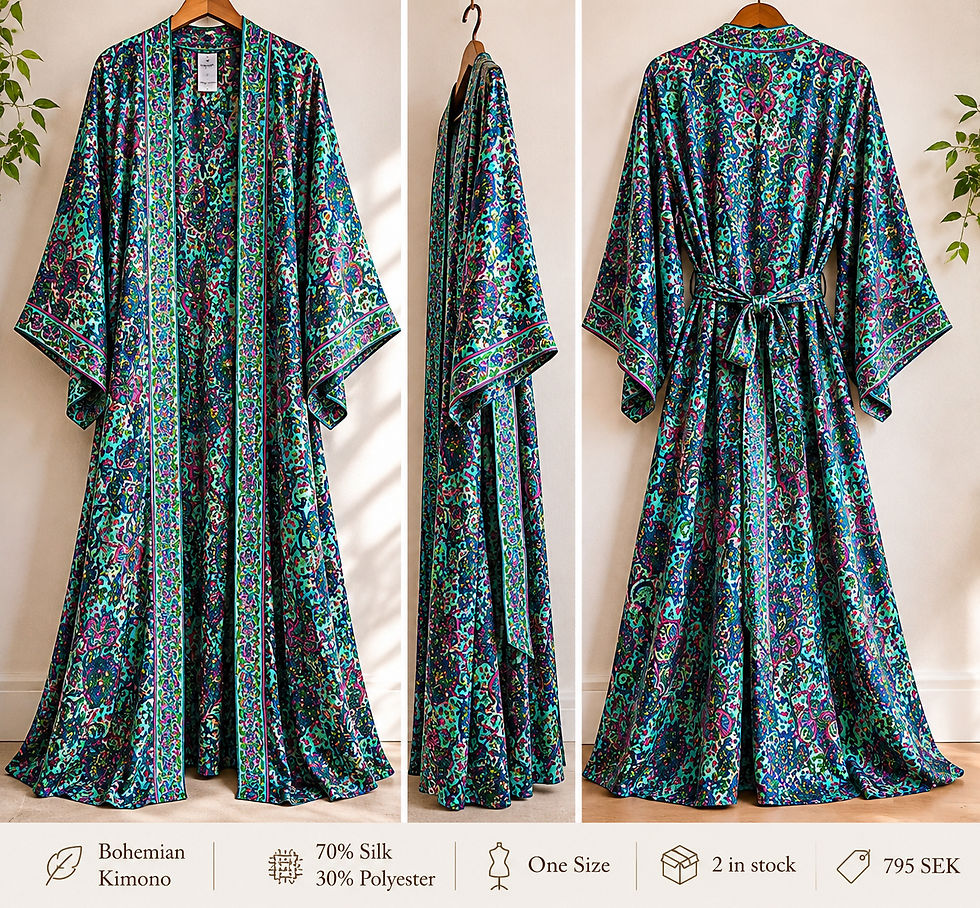 Thumbnail: Bohemian Silk Kimono