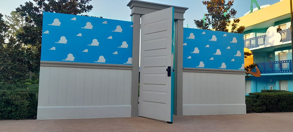Puerta al cuarto de Andy en Disney's All-Star Music