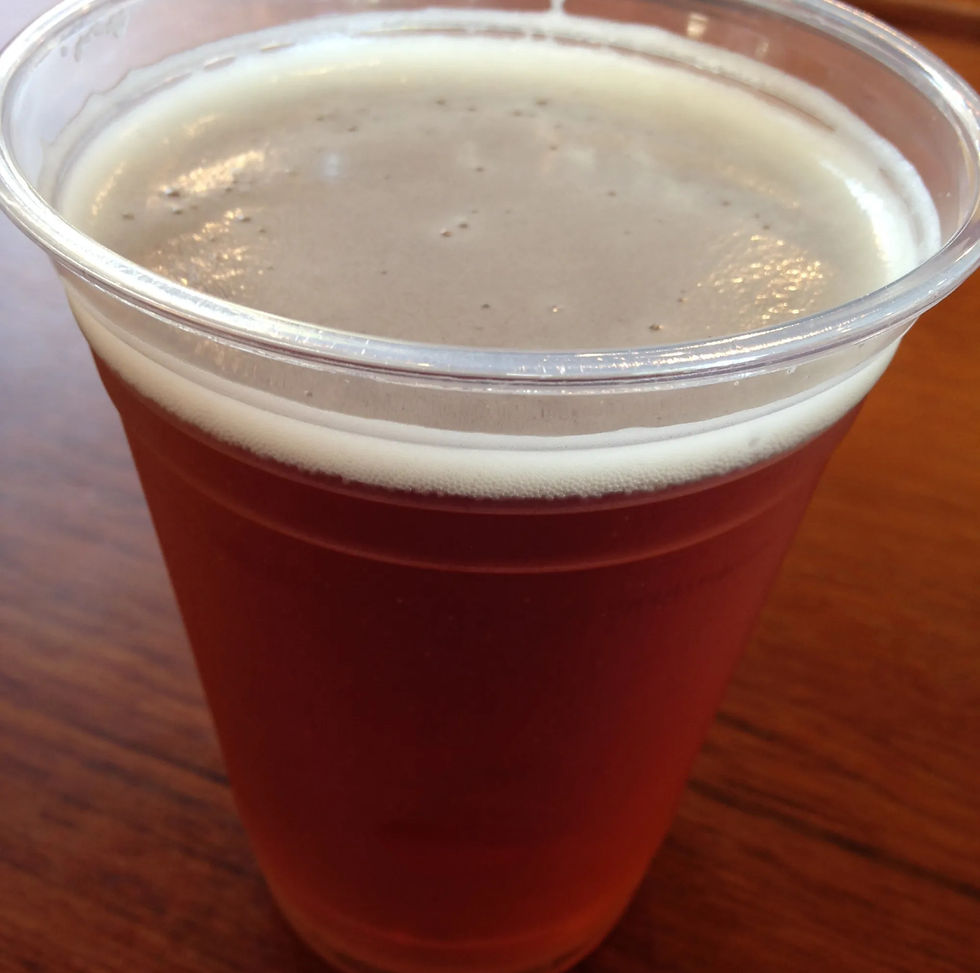 Vaso con cerveza Safari Amber en Dawa Bar