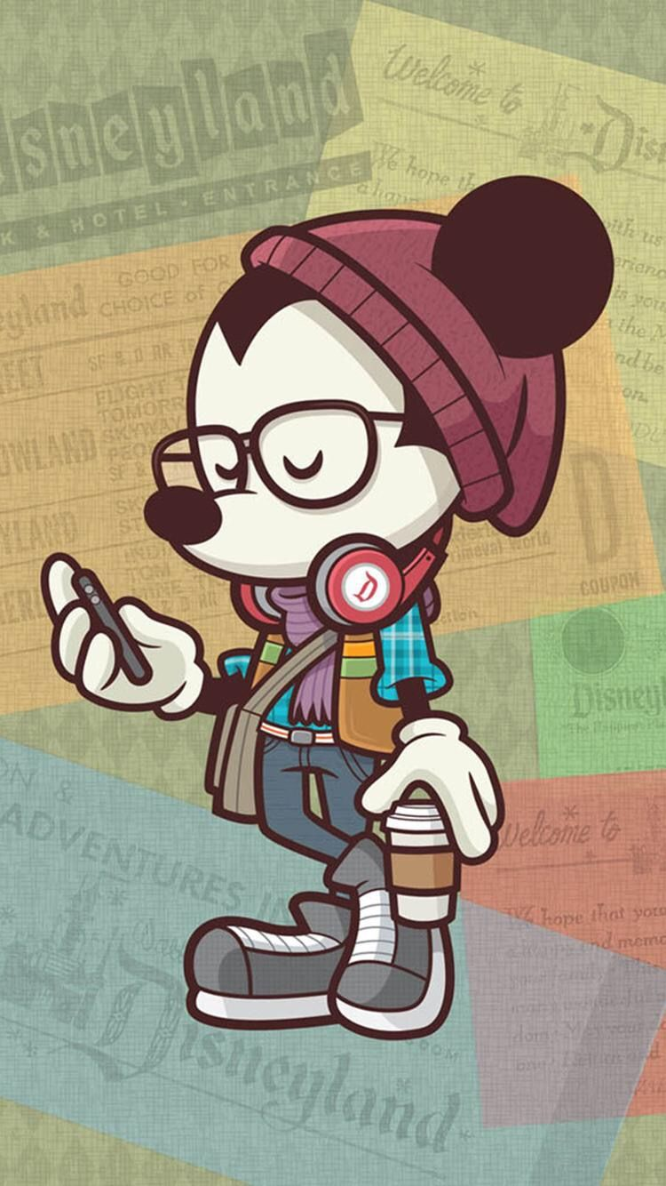 Ilustración de Hipster Mickey by Jerrod Maruyama