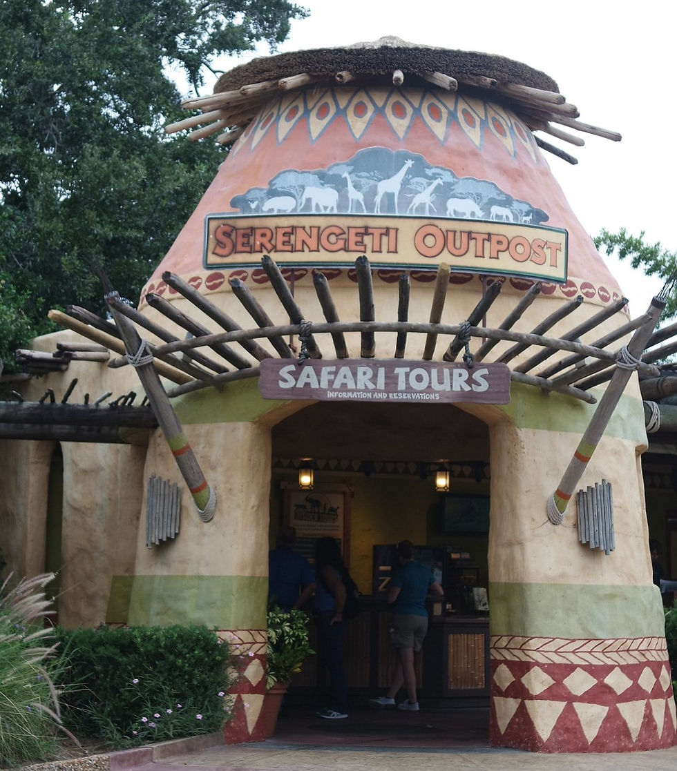 Casa construida con inspiración en el este de África en Disney's Animal Kingdom