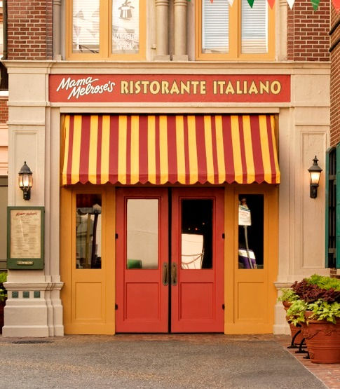 Fachada de restaurante italiano