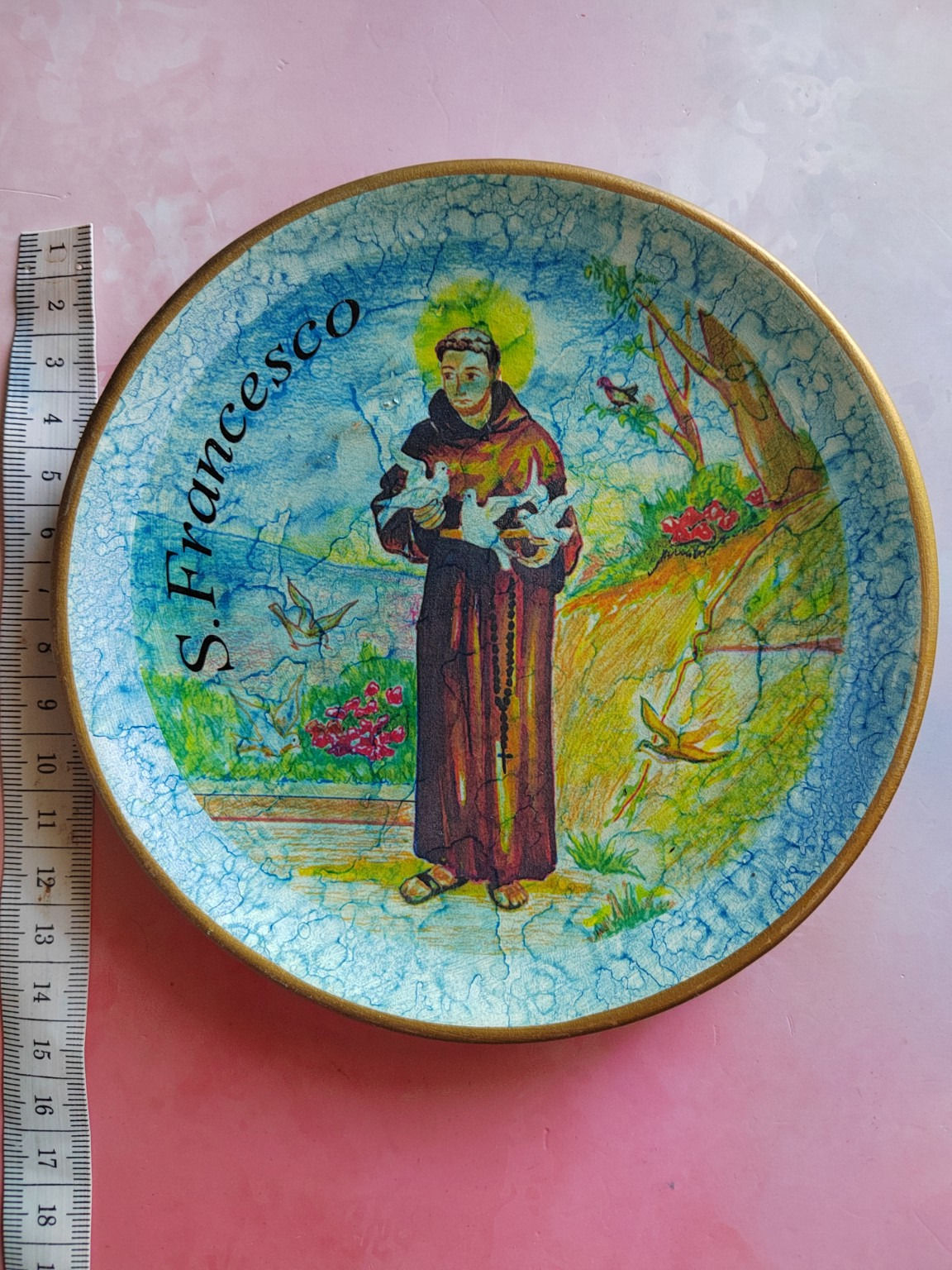 Plaque religieuse– Saint François d'Assise – S. Francisco