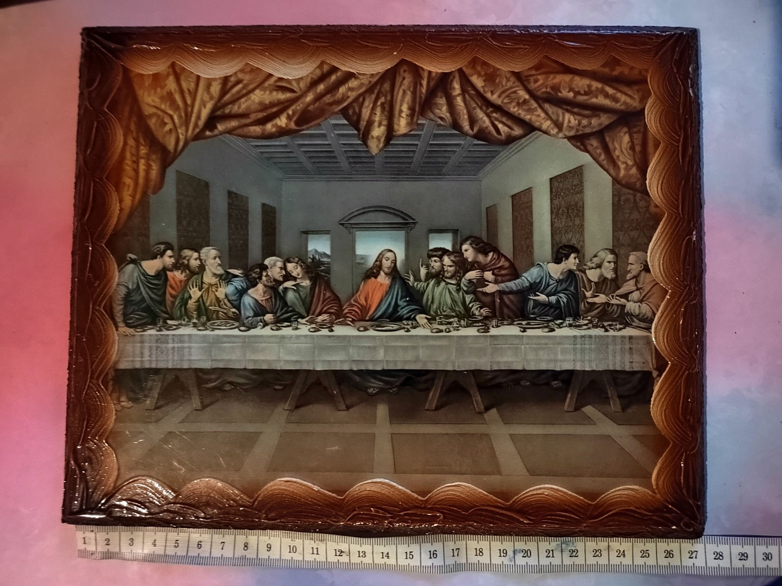 Tableau religieux La Cène de Léonard de Vinci – Cadre mural