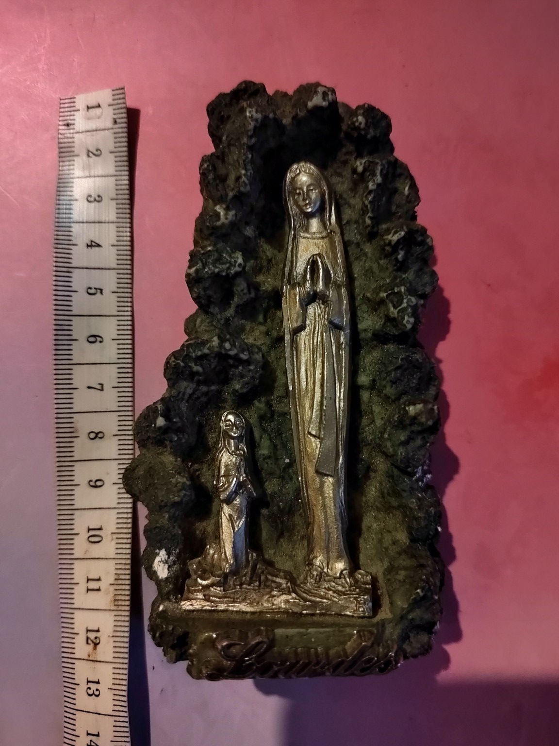 Bas-relief Notre-Dame de Lourdes et Sainte Bernadette – Fabrication italienne