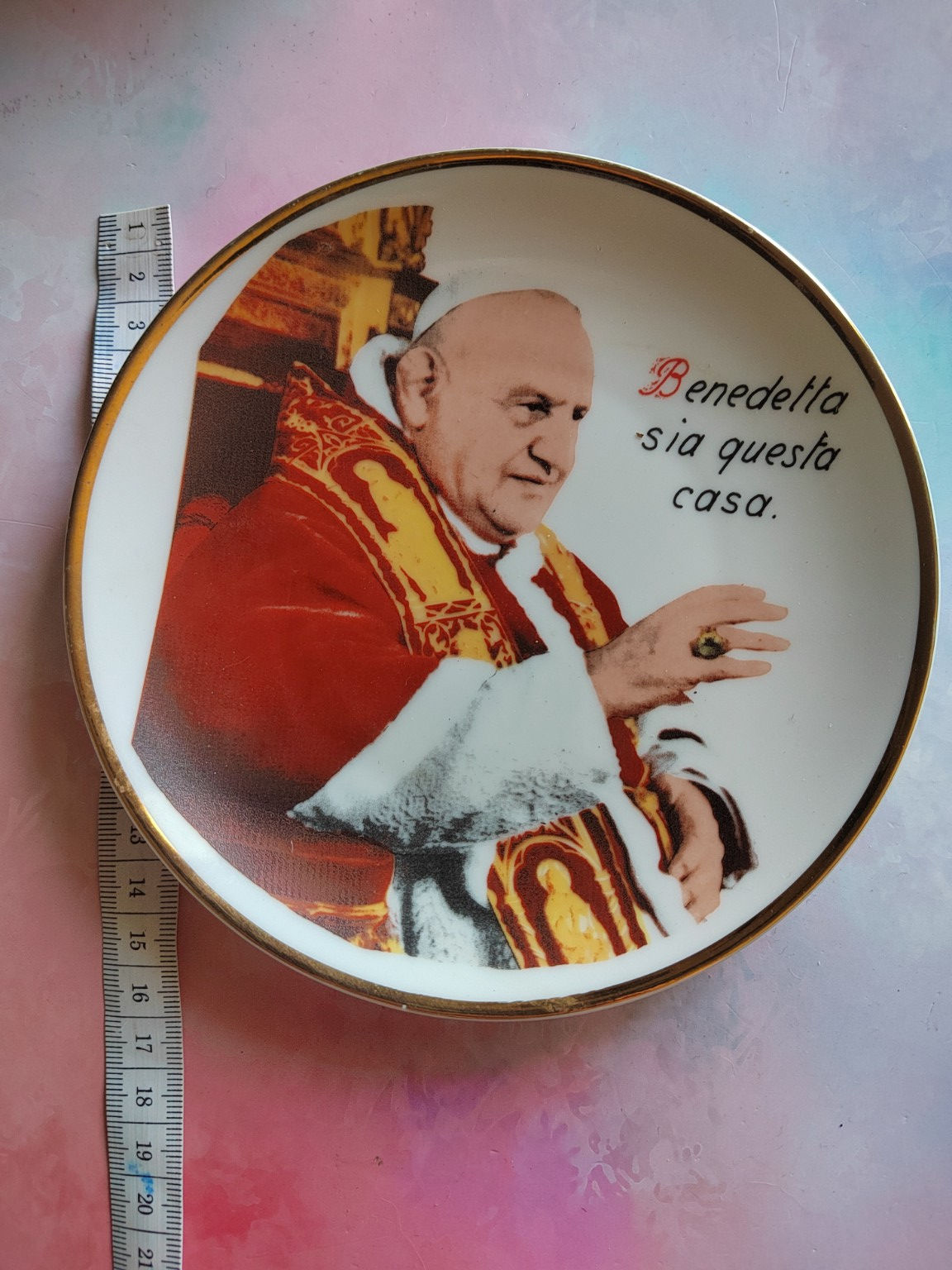 Assiette décorative religieuse murale – Portrait religieux
