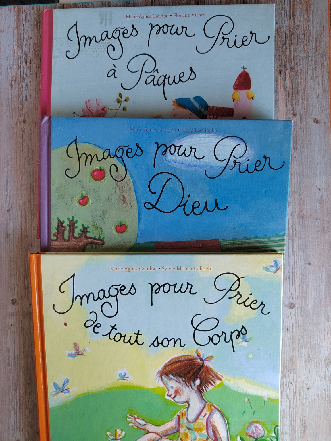 Lot de 3 livres Images pour prier