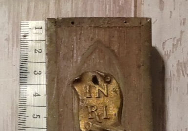 Miniature : Grand crucifix mural ancien