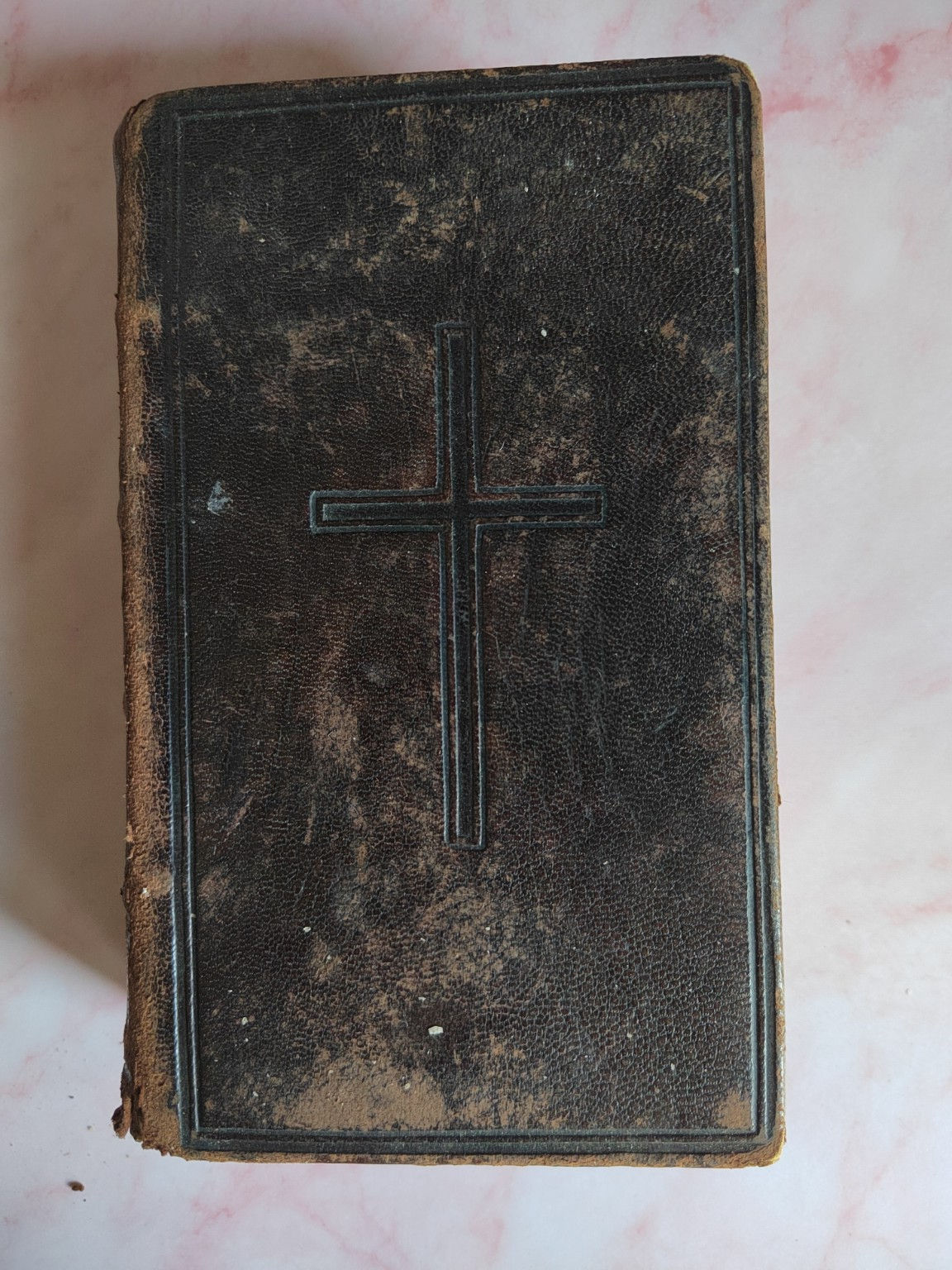 Ancien missel catholique de poche – Livre religieux vintage reliure gaufrée
