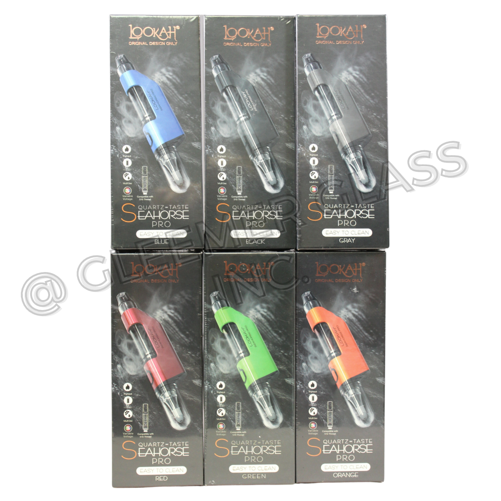 Lookah Seahorse Pro Electric Nectar Collector Kit Dip Wax Pen Vaporizer Gleemer Glass Inc