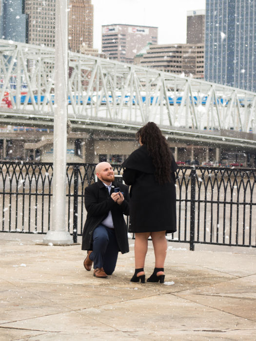 Engagement photoshoot in cincinnati