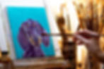 Gayle Stafford Painting a Custom Pet Portrait