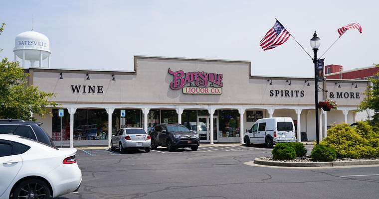 A Photo of the Batesville Water Tower Overlooking the Batesville Liquor Co. Store Front