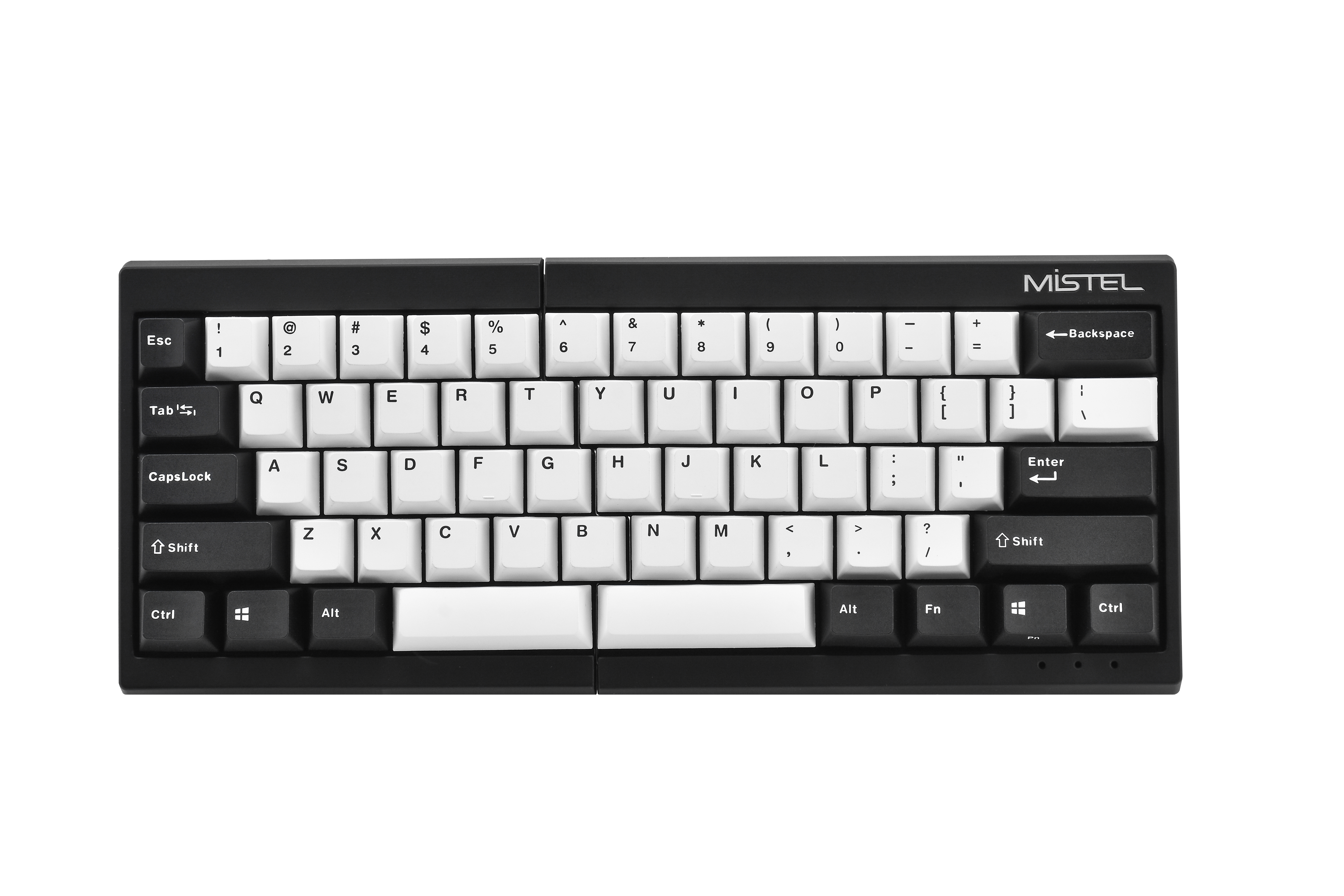 Mistel MD600RGB v3 Split Mechanical Keyboard with Cherry MX Blue Switch, Two Ton