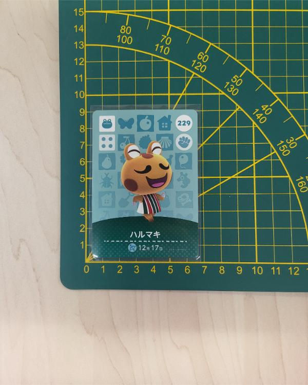Miniature : Carte Amiibo Animal Crossing (Doubutsu no mori) : Harumaki (Cousteau)