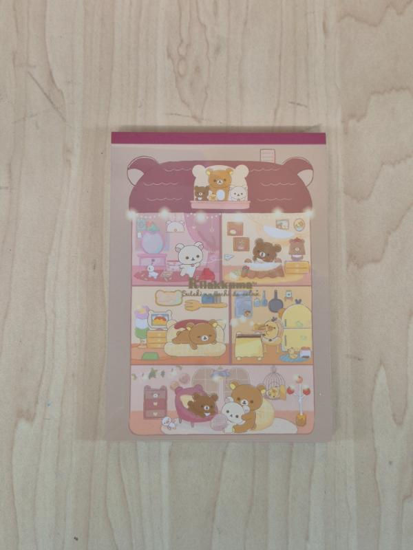 Bloc memo Grand Format Rilakkuma "Suteki na ouchi de relax"