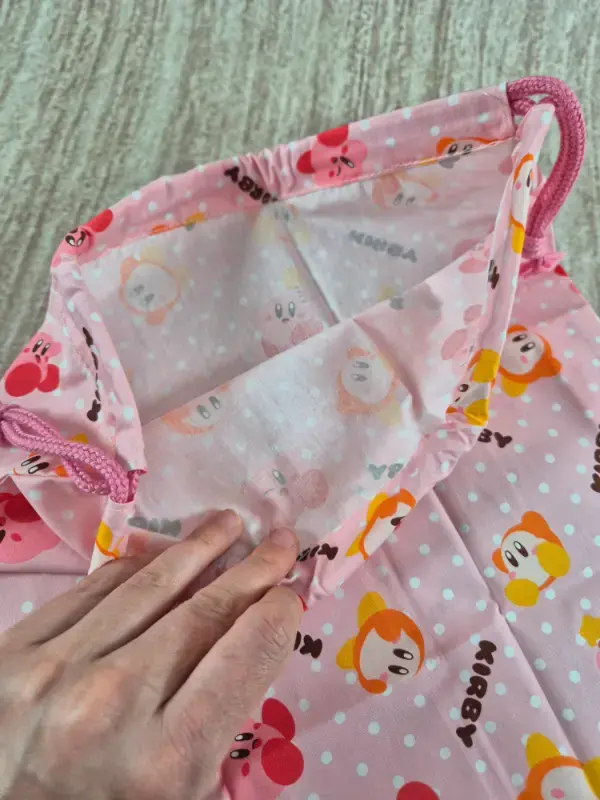 Thumbnail: Grande pochette à lien coulissant Kirby ver.rose